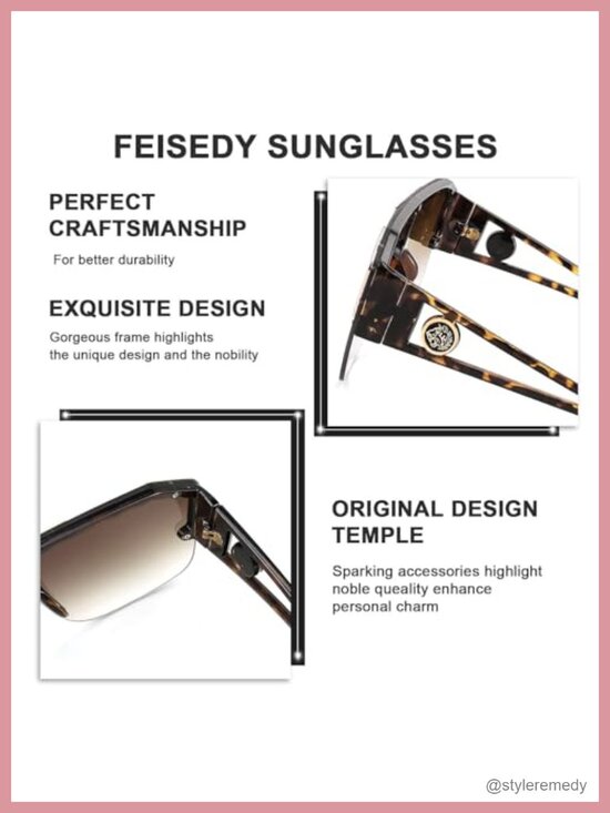 Square Oversized Shield Sunglasses Flat Top One Piece Lens UV400 main image 4